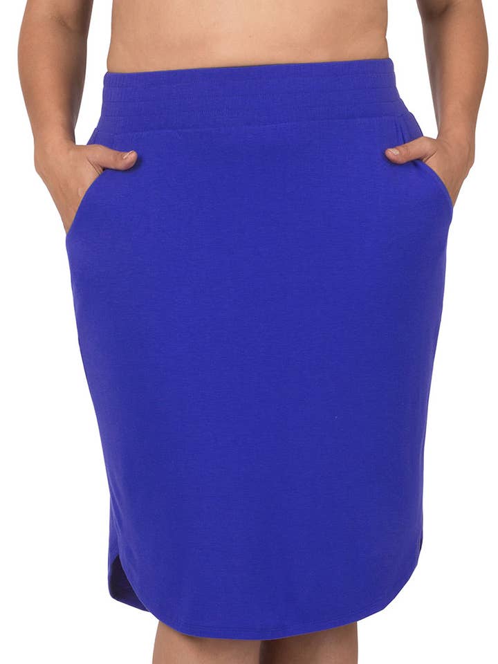 Plus Tulip Hem Skirt With Side Pockets for wholesale by 42POPS