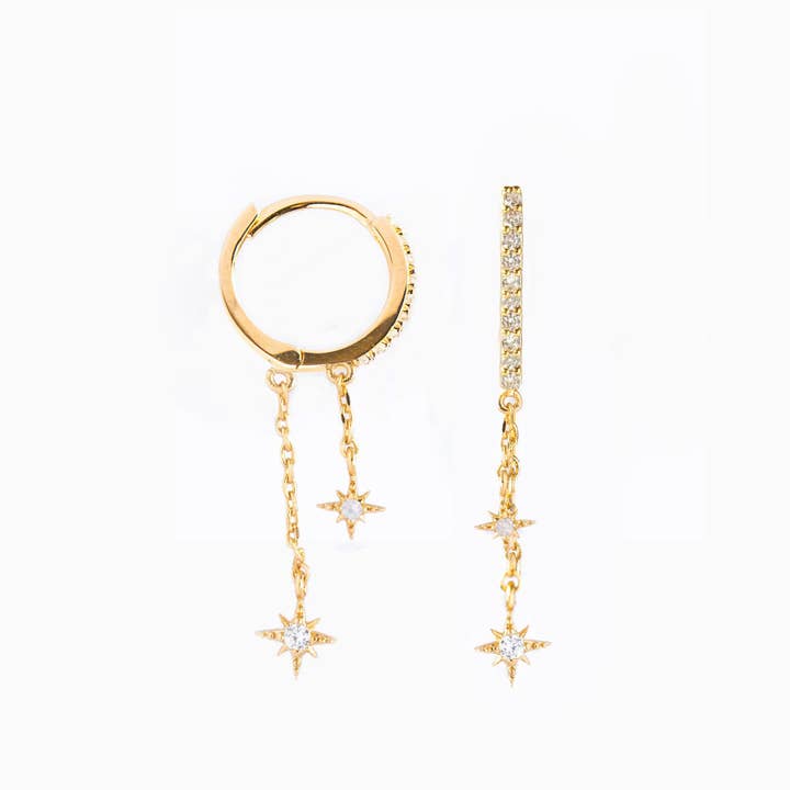 Girls Crew - Wholesale Dangle Earrings - Skyshower Hoops2