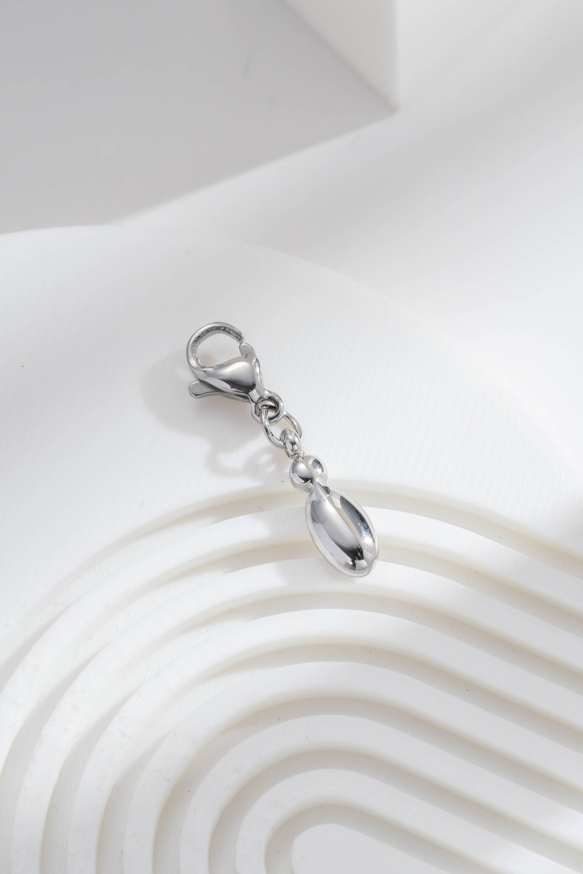 COSMOS - Wholesale Individual Charm/Pendant - Customizable stainless steel letter I alphabet pendant2