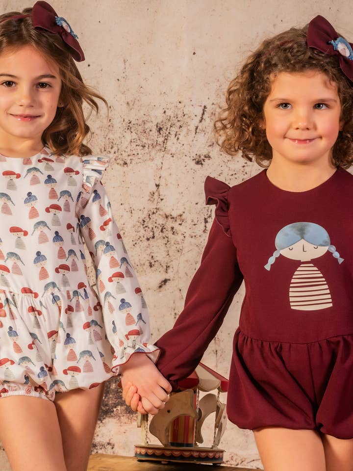 BABINE-ROINSAL – Engroshandel Overalls - Børn – 2512103 Kort jumpsuit til piger med håndledsoverførsel