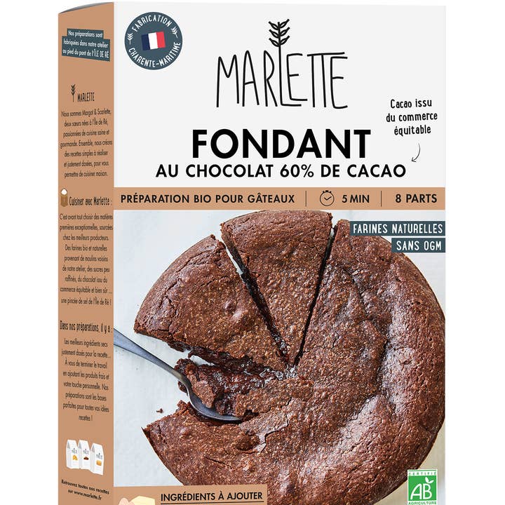 Marlette - Wholesale Cake Mix - Organic cake preparation Chocolate fondant