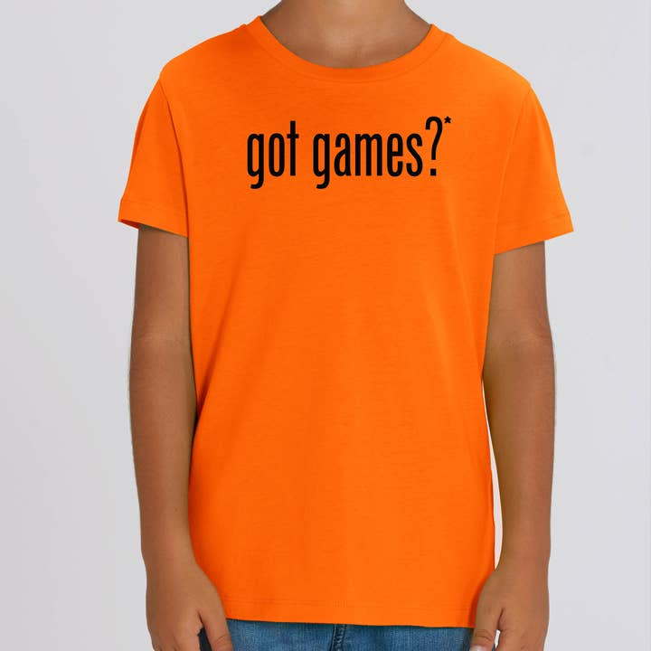 Hai dei giochi? T-shirt per bambini per la vendita all'ingrosso da parte di Meeplings | Handmade in Berlin