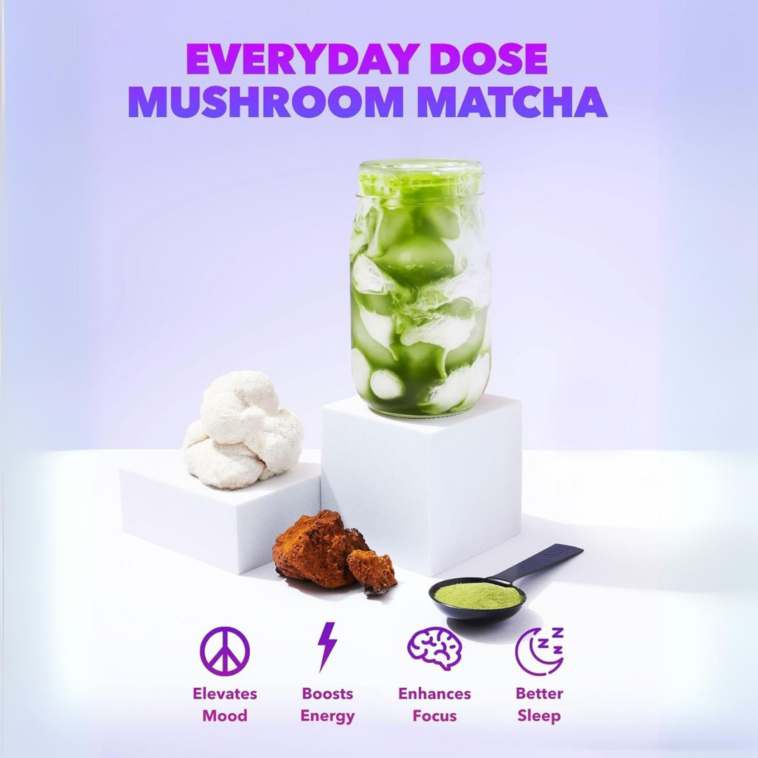 Everyday Dose - Wholesale Ground Coffee - Everyday Dose Single Serving Mushroom Matcha+1