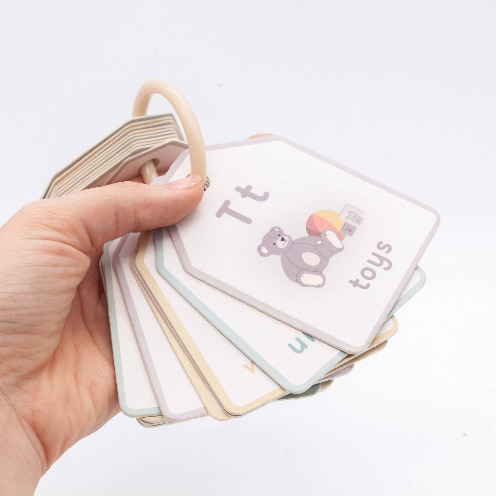 Good Ground - Vendita all'ingrosso Carte didattiche - Bambini e neonati - Carte Flash ABC Bibbia con Anello3