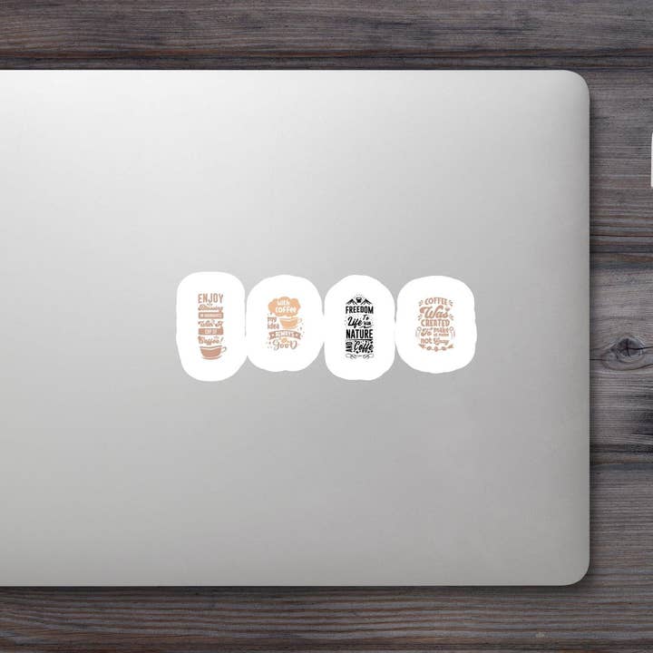 4 Coffee Small Sticker for wholesale by GraffMerch.com