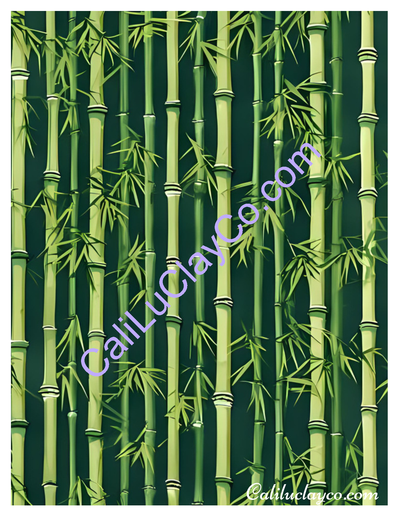 CaliLu Clay Co. - Wholesale Craft Supplies - Bamboo #1 Polymer Clay Water-Soluble Transfer Sheet / Tattoo Paper0