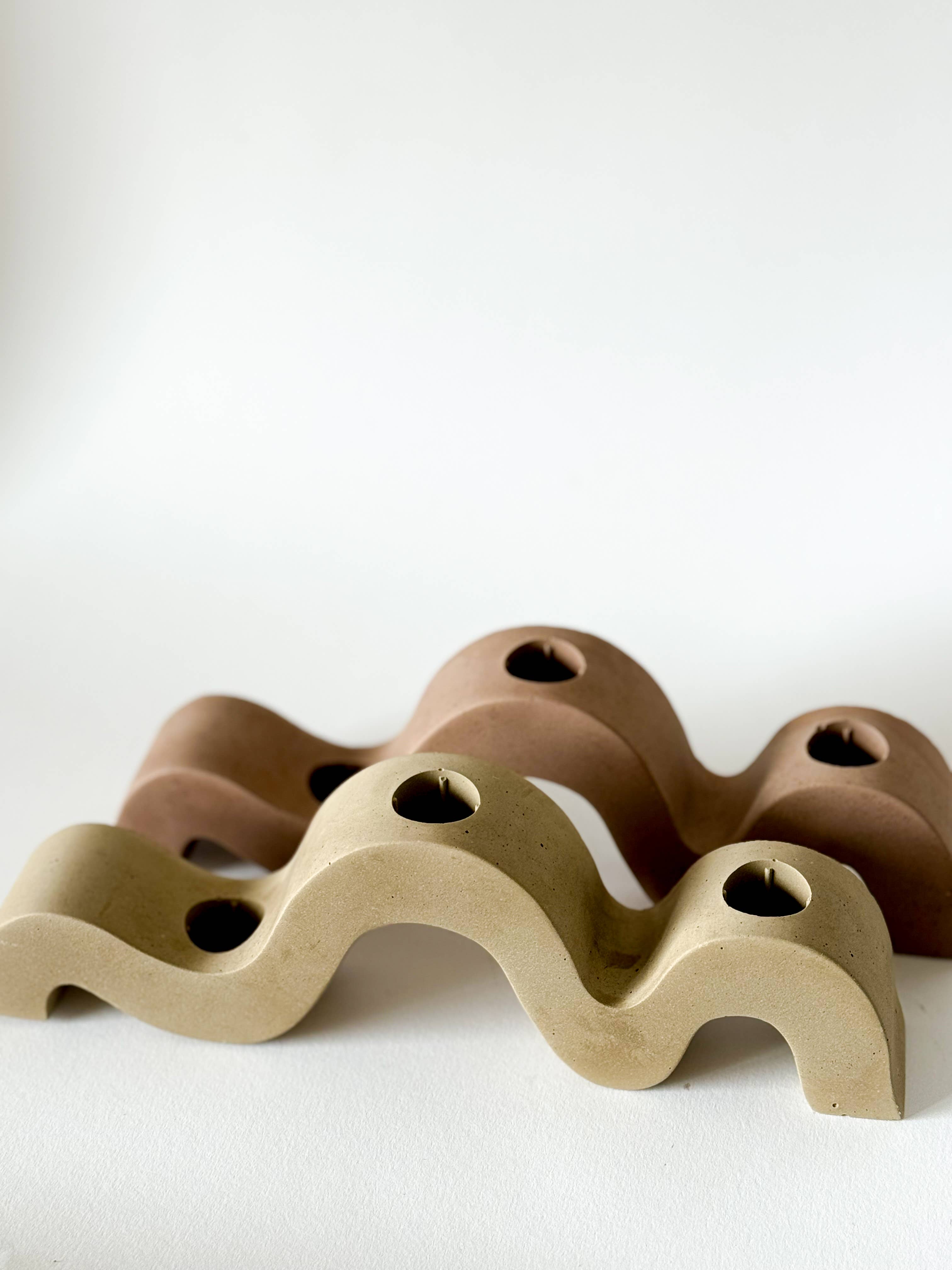 Sunday Nomad - Wholesale Candle Holder - Wavy Taper Candle Holder | Candlestick Holder2