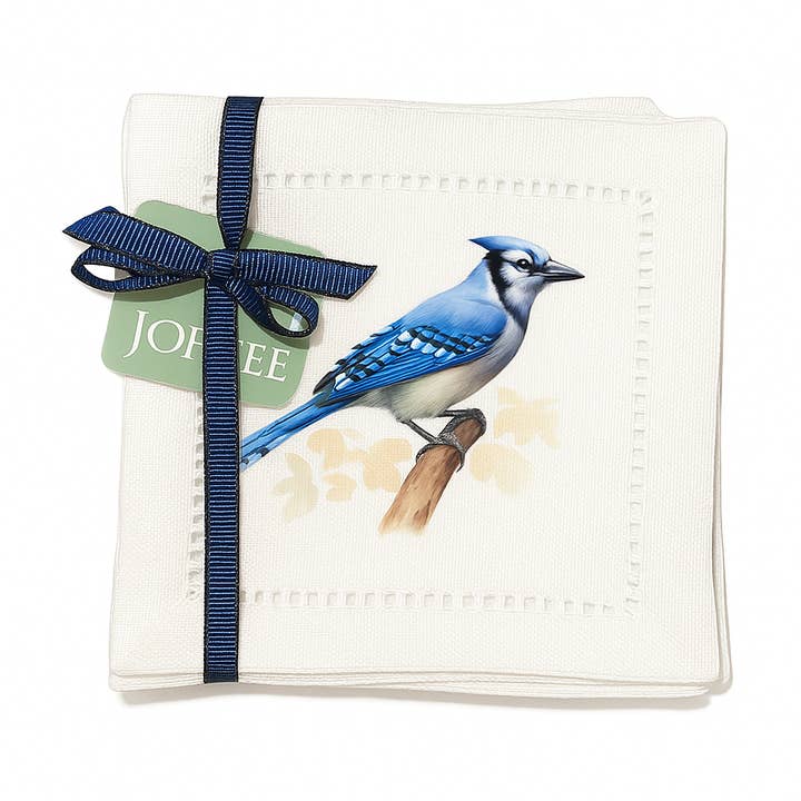 Bluejay Hemstitch Napkins Set of 6 for wholesale by Jolitee