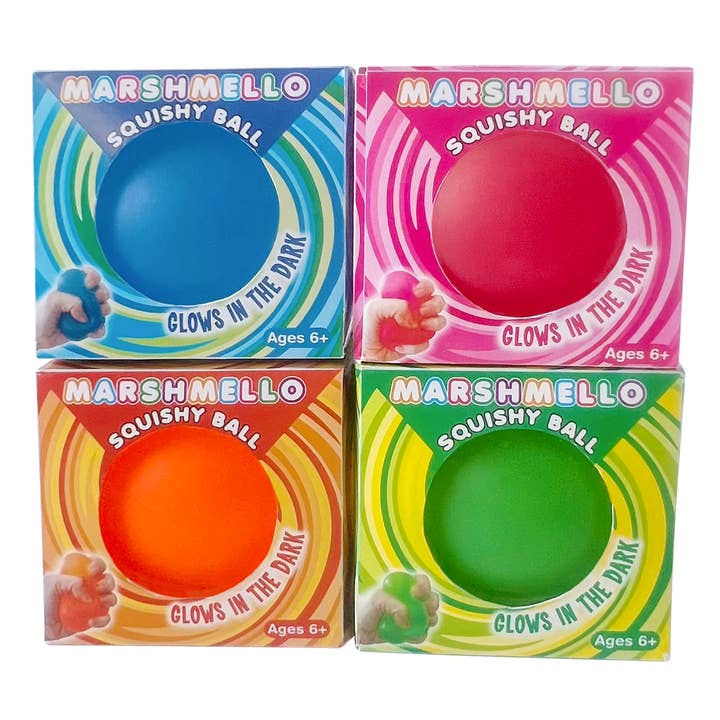 Zorbitz - Wholesale Squishy Toy - Kids & Baby - Zorbitz Marshmello Glow In The Dark Squishy Ball
