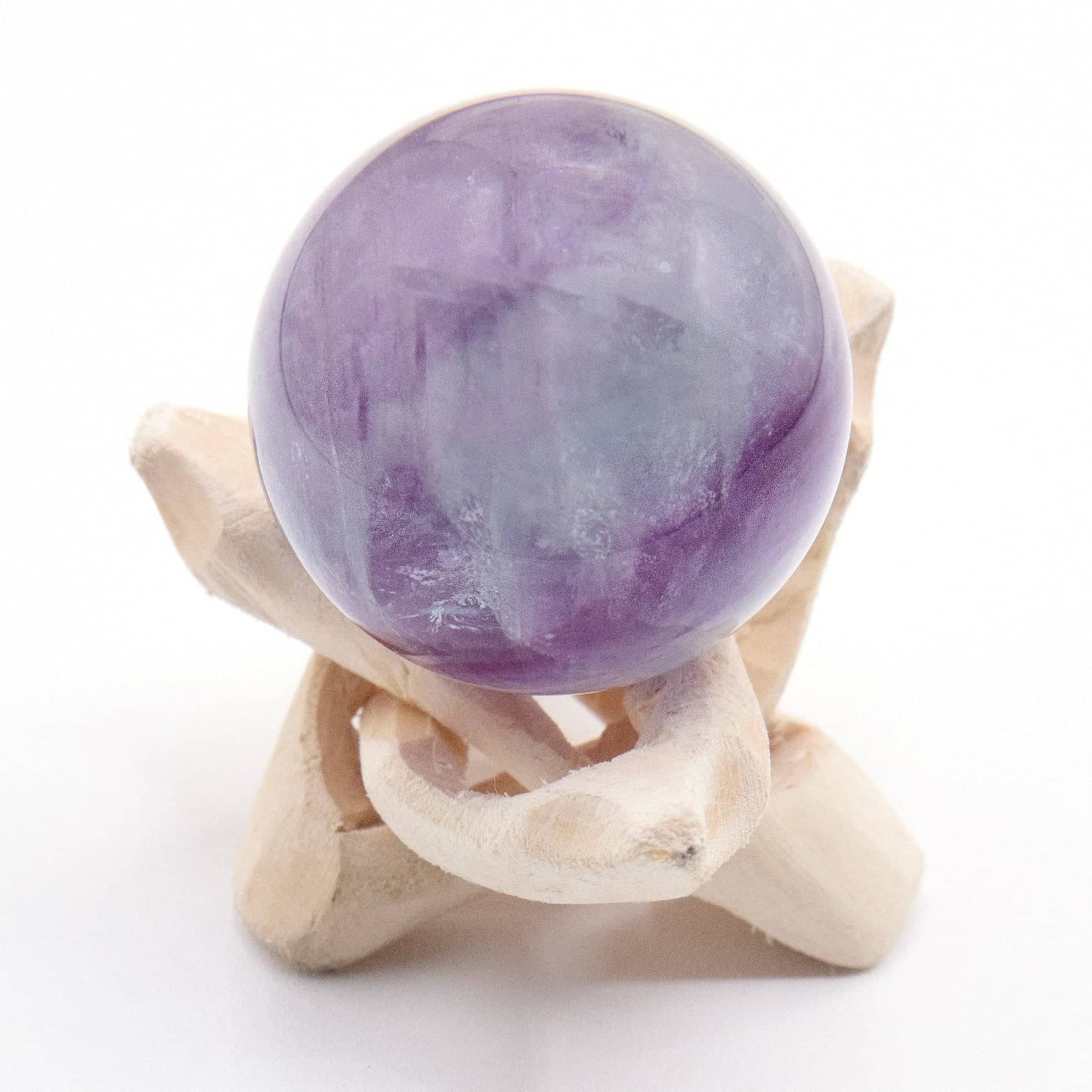 Tiny Rituals - Wholesale Spiritual Stone/Crystal - Rare Rainbow Fluorite Spheres - AAA Premium Quality132