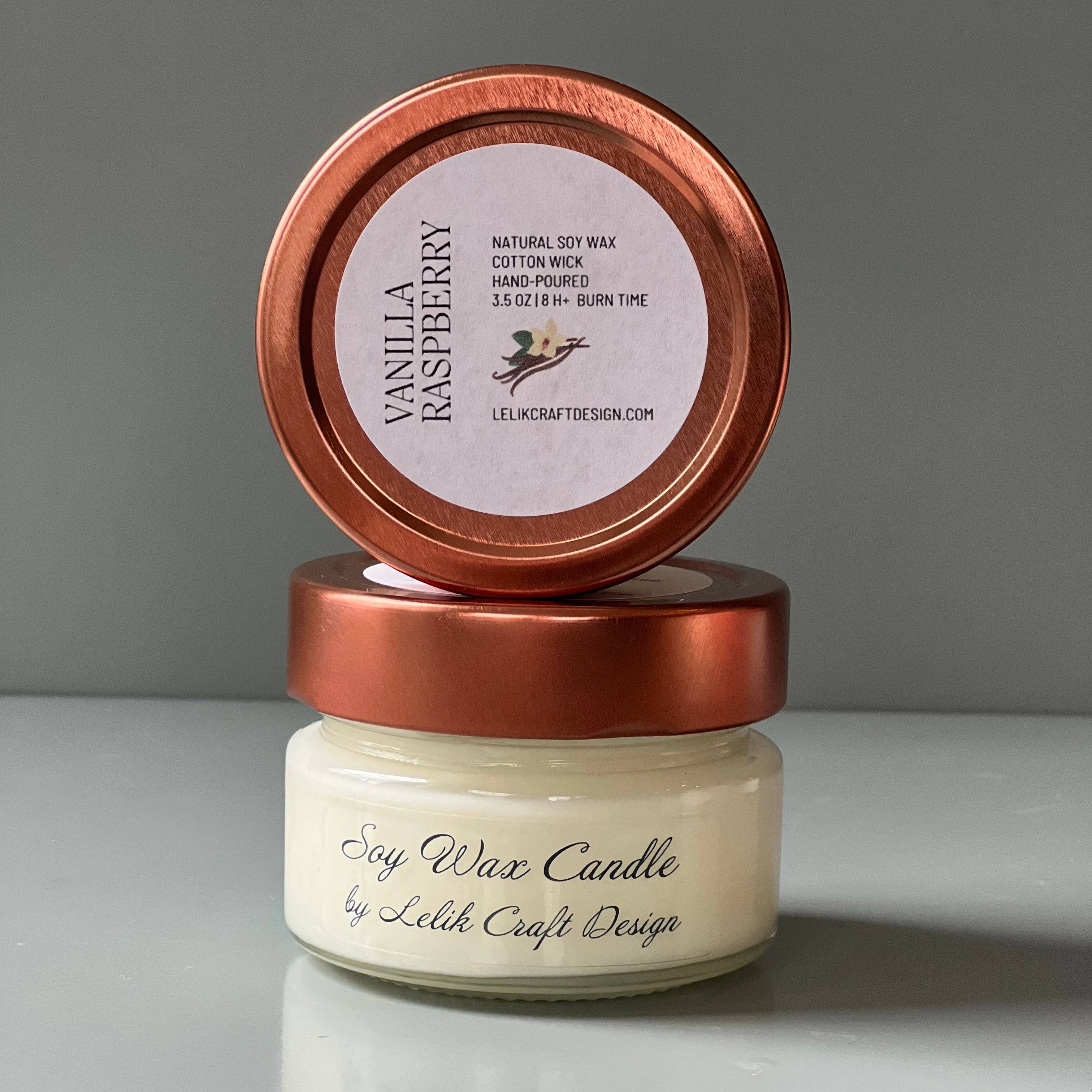 Lelik Craft Design - Wholesale Jar/Filled Candle - Soy Wax Scented Candle in Glass Jar: 8 oz and 3.5 oz7