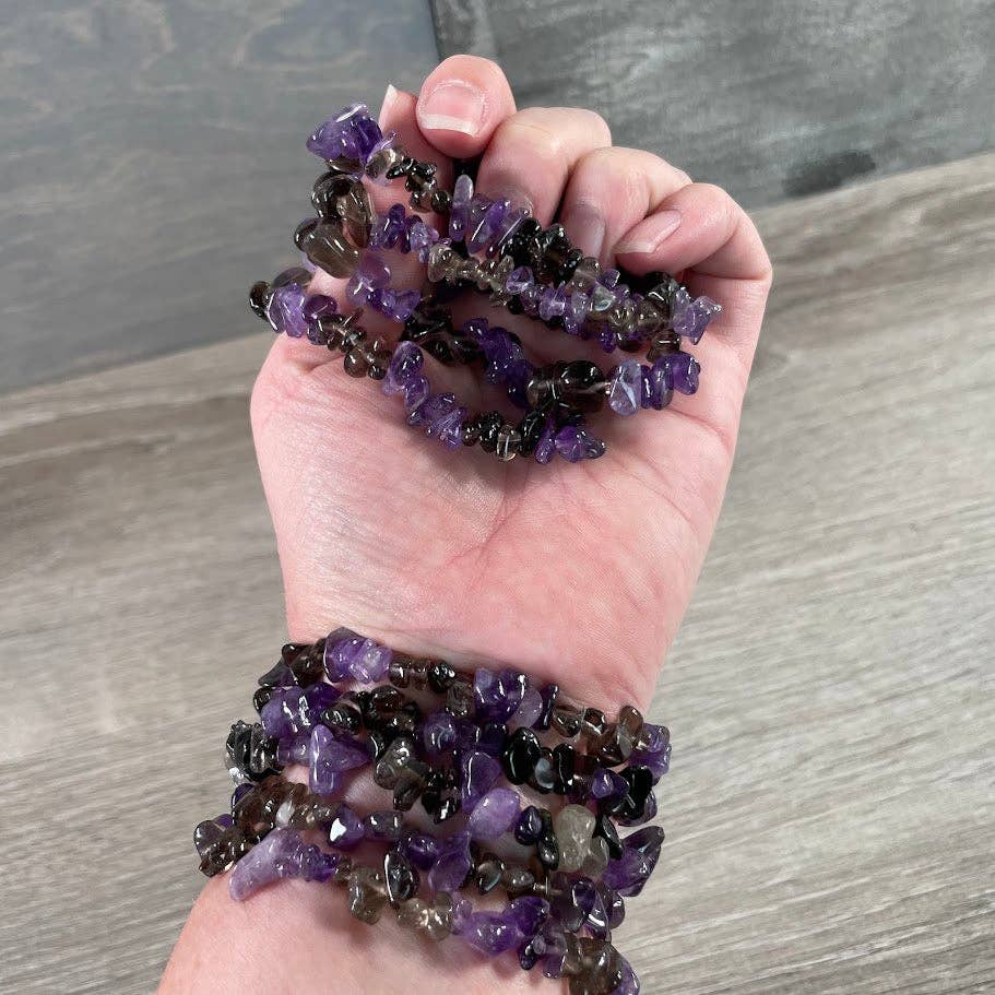 Keystone Crystals - Wholesale Beaded Bracelet - Multi-Stone Gemstone Chip Bracelets –  Wholesale Crystals5