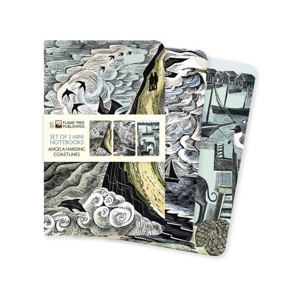 Texas Bookman - Wholesale Notebook - Angela Harding: Coastlines Set of 3 Mini Notebooks