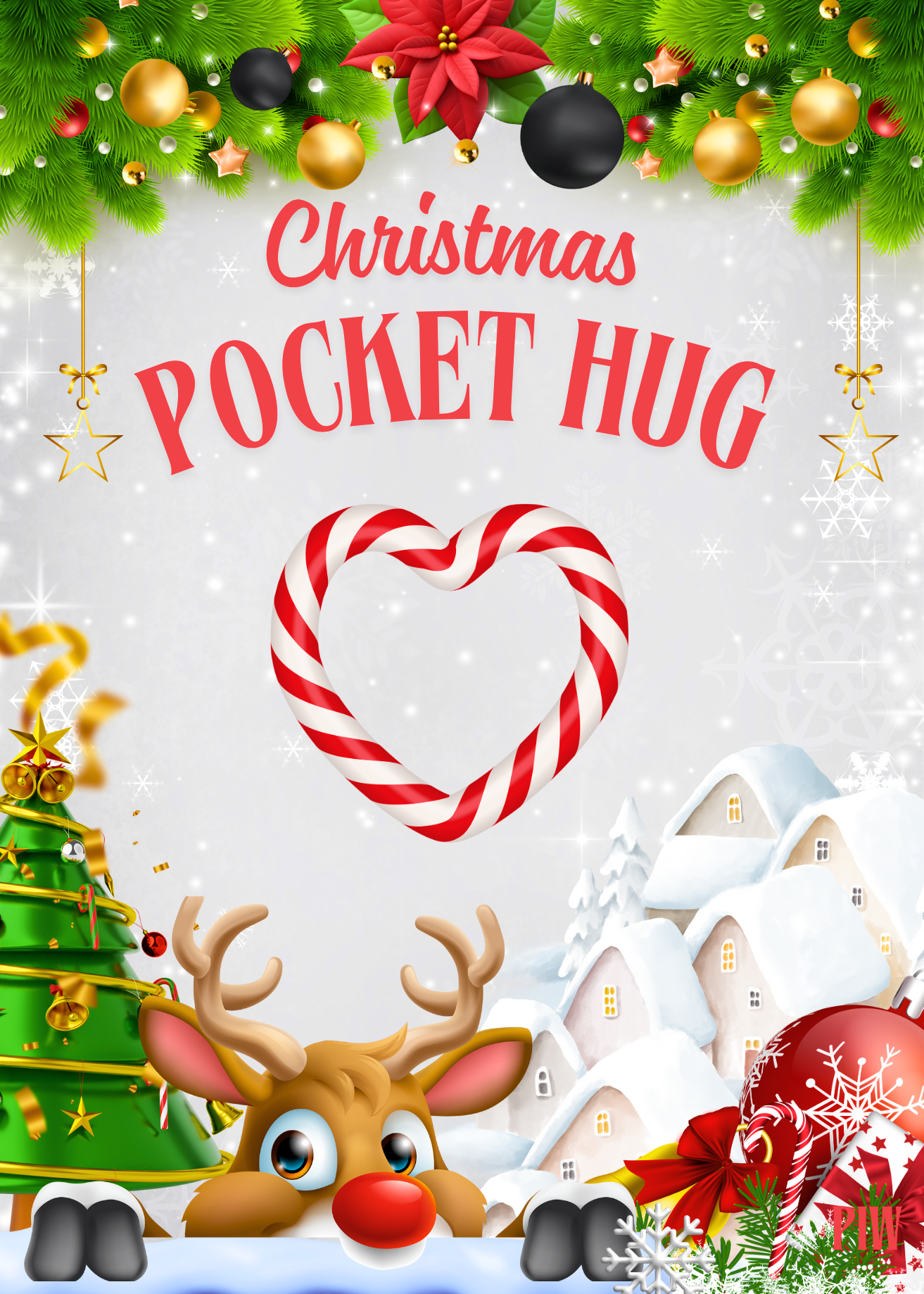 Paradise Island Gold and Silver - Wholesale Christmas Decoration - Christmas Pocket Hug, Perfect Stocking Stuffers! Case of 102