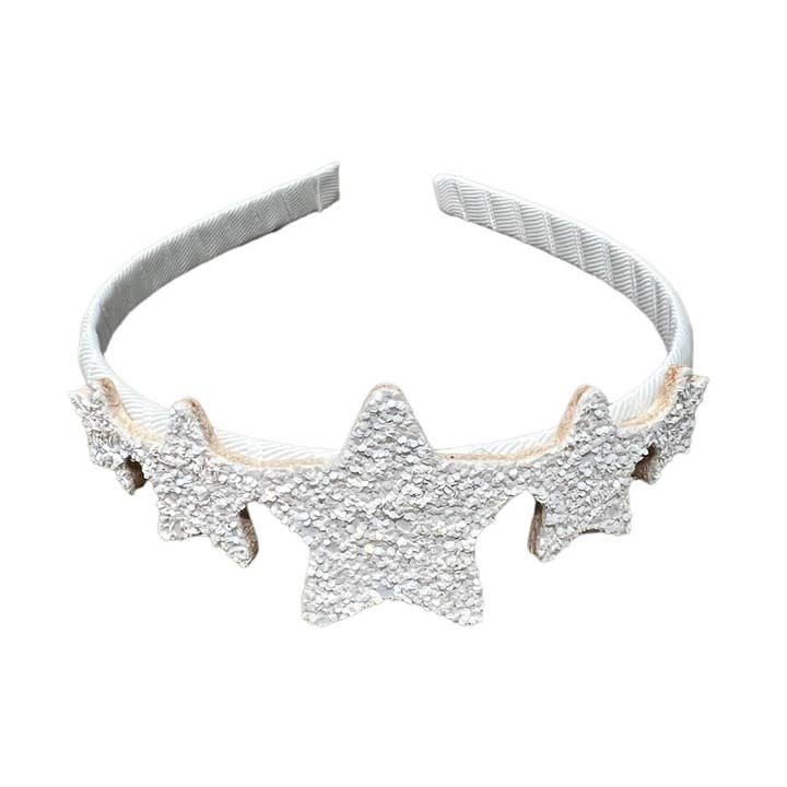 Stars Glitter headband White for wholesale by ILLYTRILLY