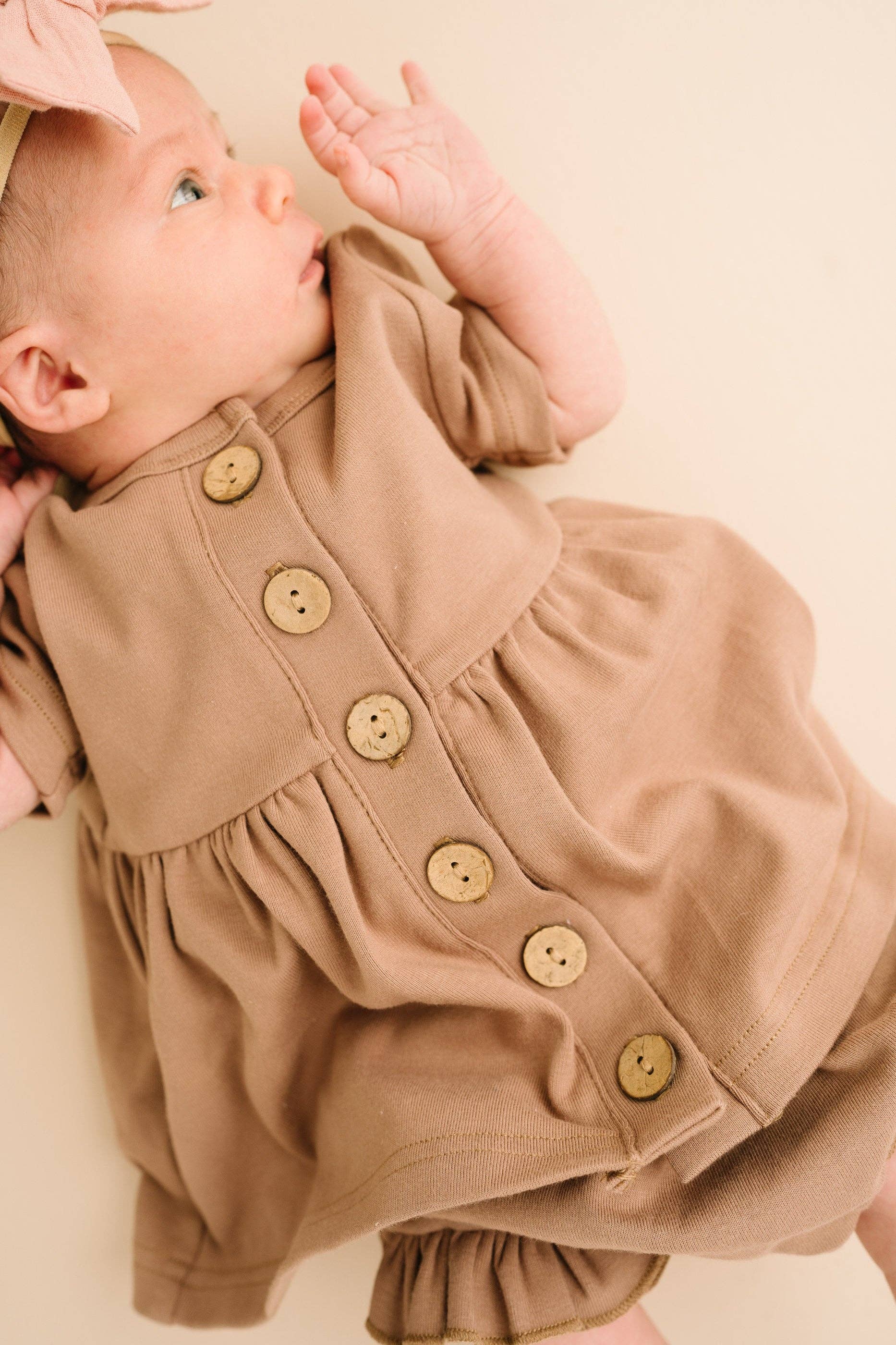 Little One Shop - Wholesale Dress - Baby - Sparrow Button Dress5