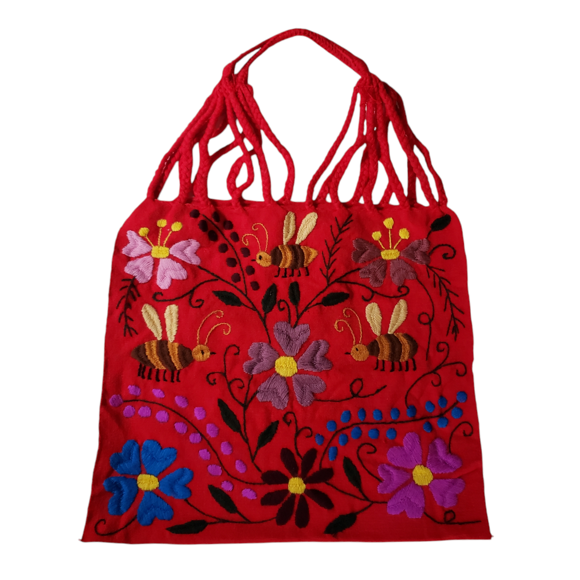 The Little Pueblo - Wholesale Tote Bag - Women's - Embroidered Mexican Woven Tote Bag27