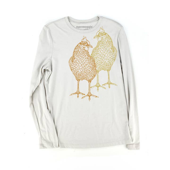 Camiseta de manga larga Chickens Lulu para venta al por mayor de Supermaggie @ Faire