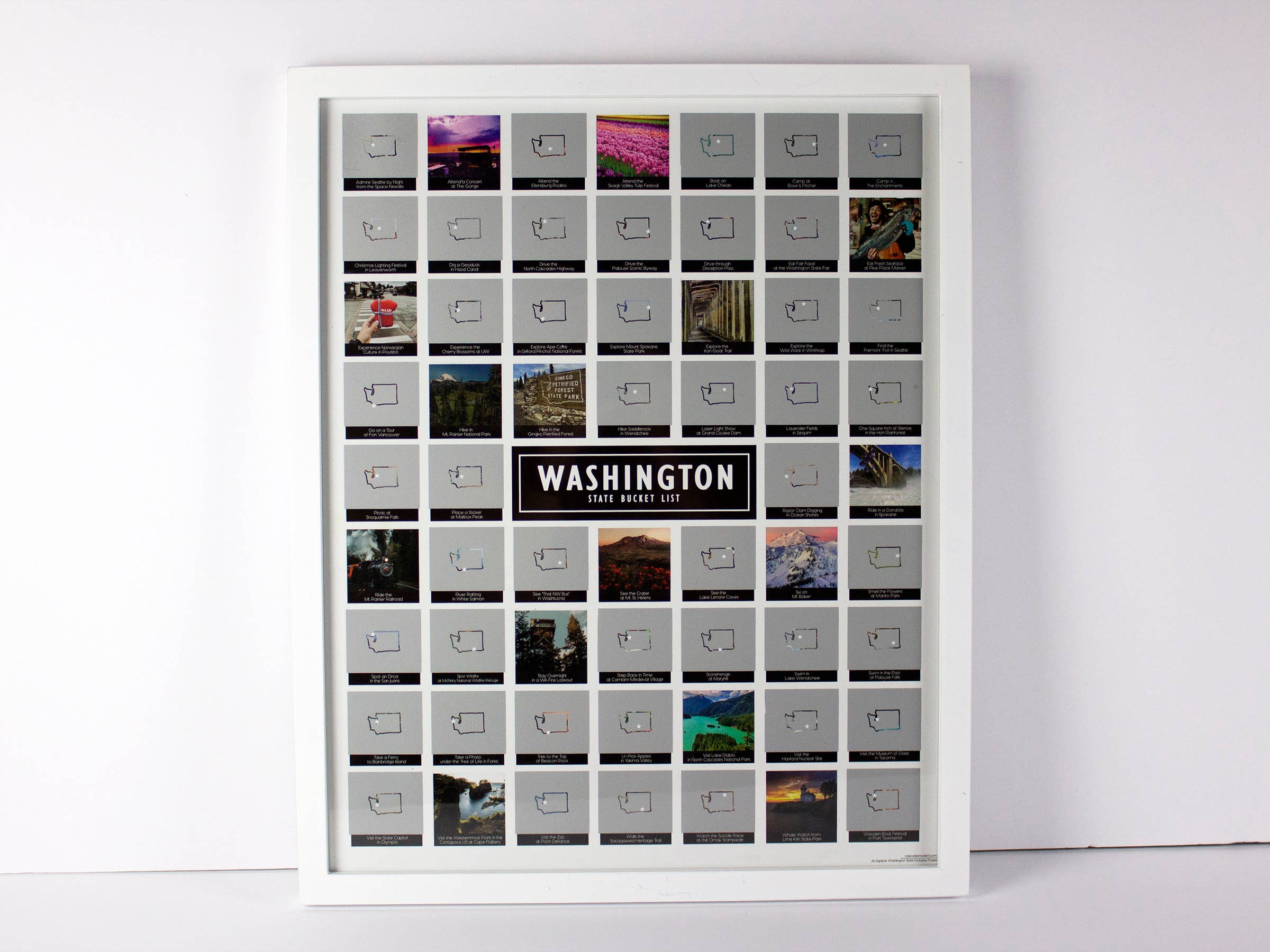 Cascadia Modern - Wholesale Poster - Washington State Bucket List - Scratch Off Poster7