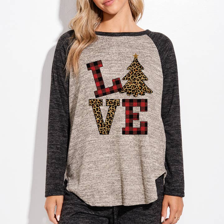 TB728HG10534 - Christmas Love Women's Lounge Set for wholesale by Phil Love