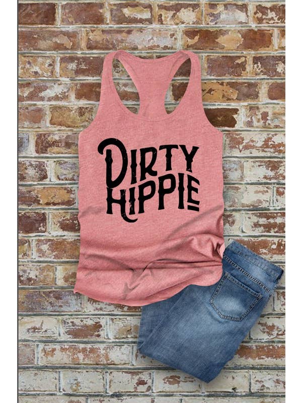 Top Avenue - Venta al por mayor Camiseta sin mangas - Mujer - Hippie sucio. Camiseta de tirantes PLUS ajustada con espalda cruzada para mujer