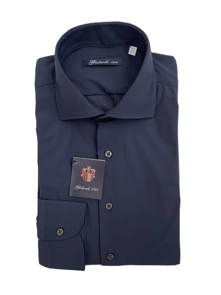 GHILARDI 1940, E. MECCI - Wholesale Shirt – Men's - Men's shirt in 4-WAY stretch Made in Italy1