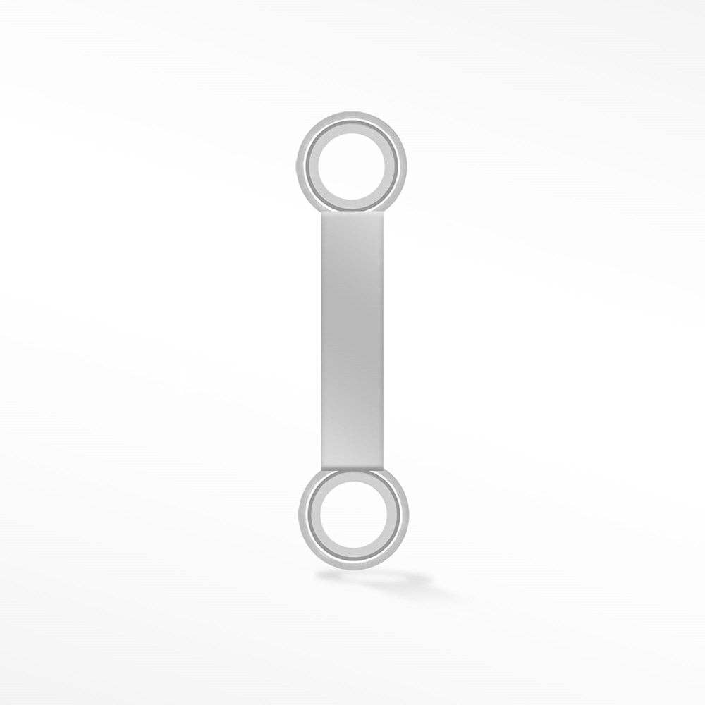 Nina Wynn Pro Shop - Wholesale Individual Charm/Pendant - Wholesale Initial 5mm Sideways Silver Connectors for Permanent Jewelry10