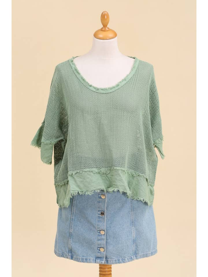 LINEN & COTTON HOUSE – Großhandel Bluse – Damen – TOP AUS BAUMWOLLSTRICK 23911 100 % BAUMWOLLE41