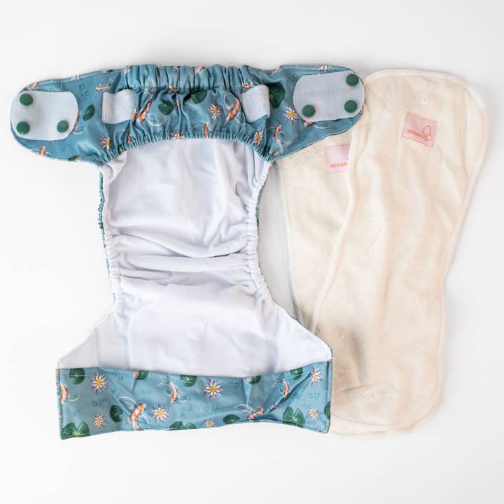 Monarch - Wholesale Nappy (cloth) – Baby - Eco Baby Bundle (4x Nappies + Pod + Mat) | Akoi There3