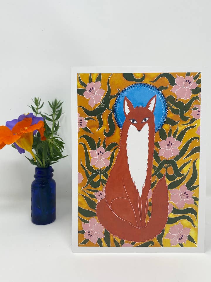 Fox - Grußkarte für den Großhandel von Juni BK