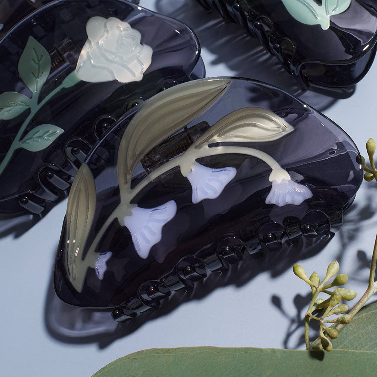 WINONA IRENE - Wholesale Hair Accessories Set - Women's - Moonflower Vine Women's Acetate Hair Claw Accessory8