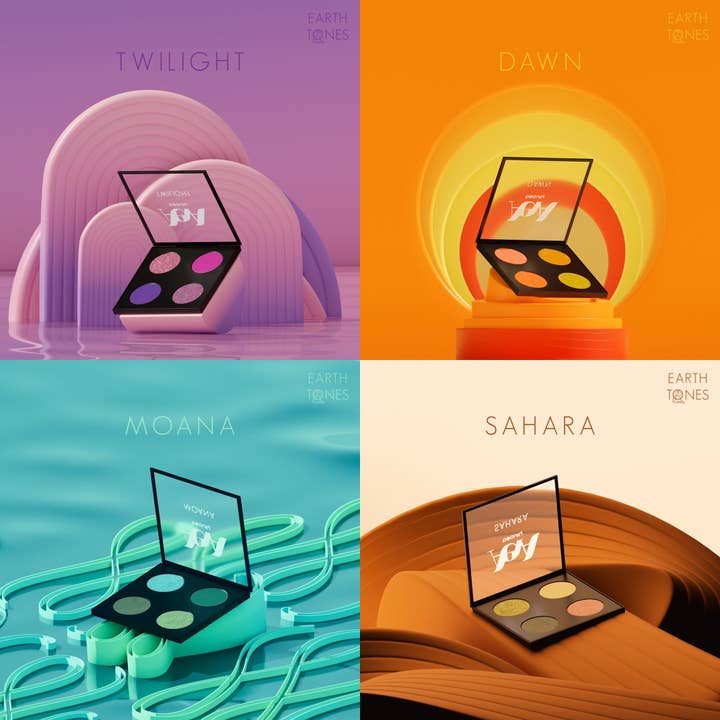 Aeva Beauty - Wholesale Eyeshadow Palette - Earth Tones Palette Collection