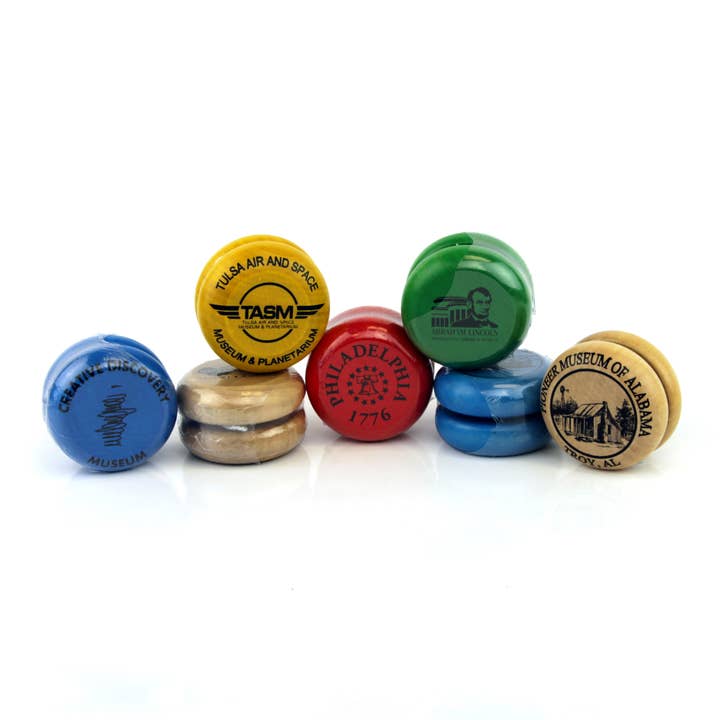 Aero-Motion, Inc. - Vente Jouet en bois – enfant - Yo-yos en bois classiques imprimés personnalisés2