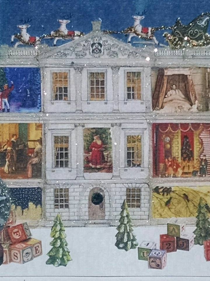 Carte de Noël pour maison de poupée, carte Merry Little Christmas pour la vente par Erica DiPaolo Designs