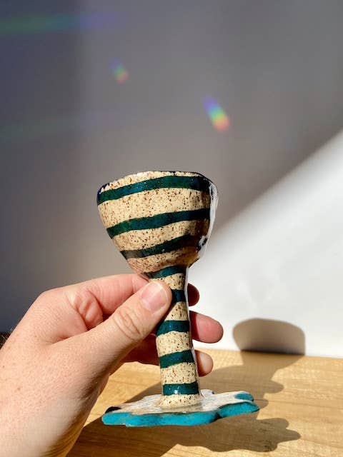 Splish Splash Studio - Wholesale Drinking Glass/Cup - Chalice - Stripe3