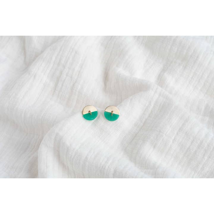 Inimini Homemade - Wholesale Stud/Post Earrings - Dot - Tinted Essentials5