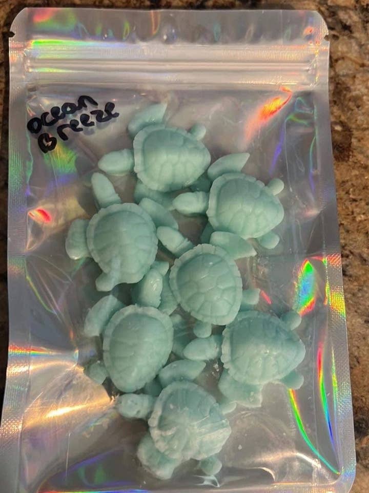 Turtle Shaped Wax Melts - Ocean Breeze Scent for wholesale by Kelsey’s Candles