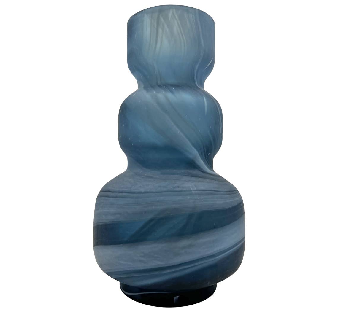 2626 Designs – Vaso por atacado – Vaso Moderno Decorativo em Vidro Artesanal Azul8