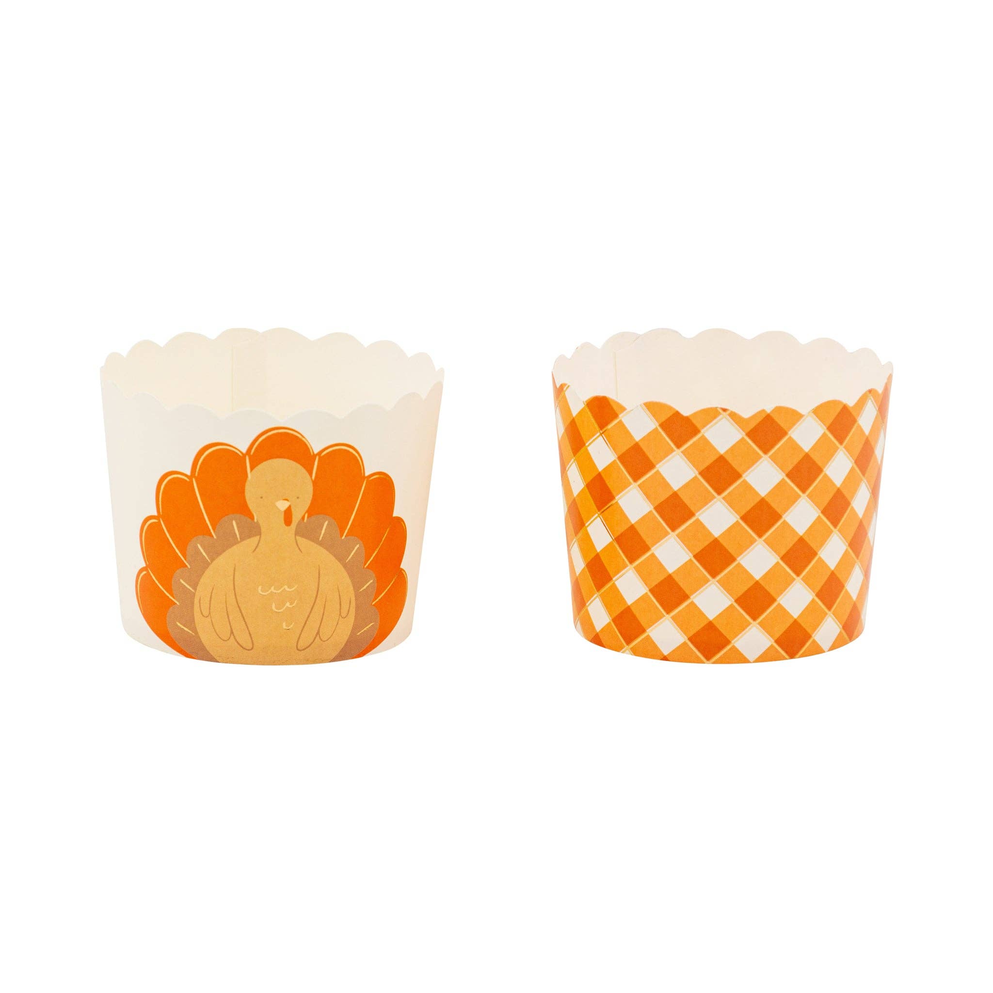My Mind’s Eye - Wholesale Cupcake/Muffin Liner - PLCC2205x - Foiled Orange Turkey 5 oz Baking Cups1