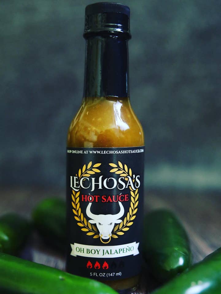 Lechosa s Oh Boy Jalapeno Hot Sauce 5 oz. for engroshandel hos Lechosa’s Taco/Hot Sauces