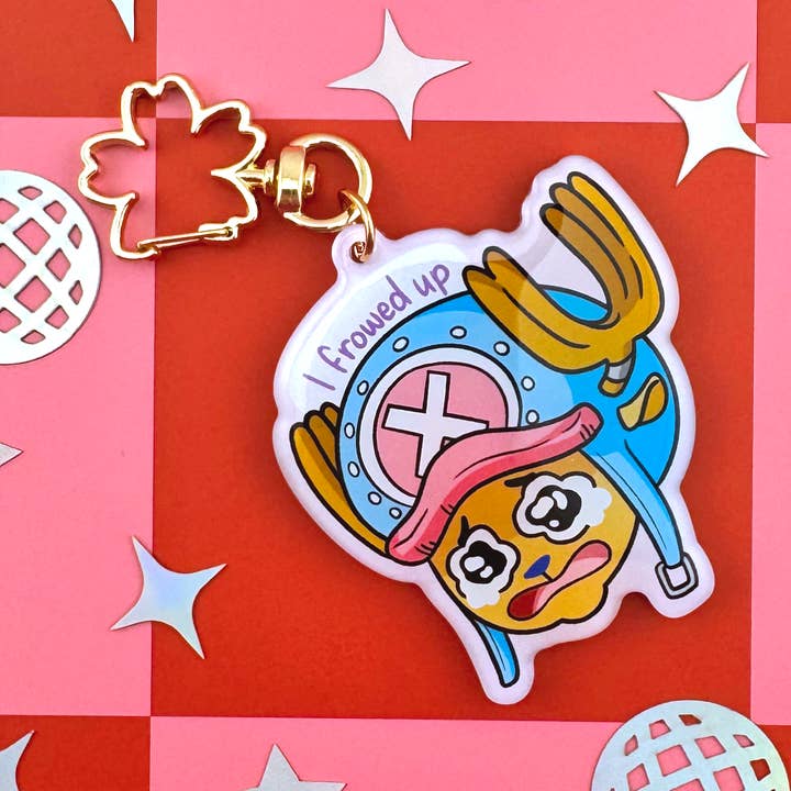 I Frowed Up Reindeer Keychain for wholesale by Mintimeli