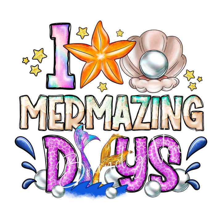 Sublimation Transfer, 100 Days of School for wholesale by BrandlyNew