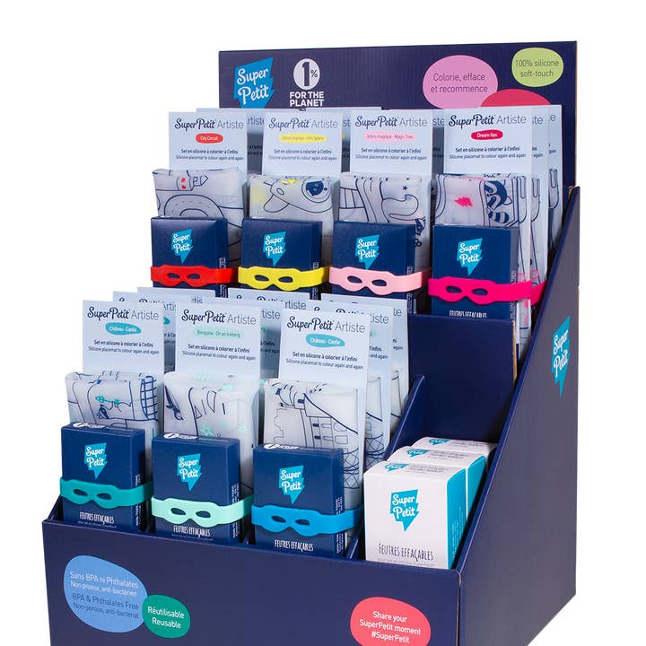 SuperSmall Artist Display Delivered Flat Empty for wholesale by SuperPetit