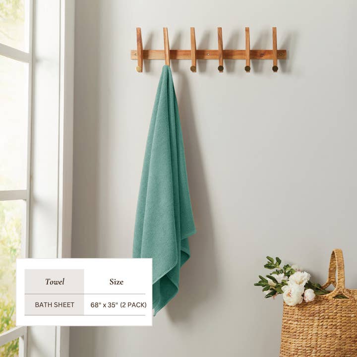 BH Collective - Wholesale Towel Set - Cotton Textured Bath Towel Set - Acacia Collection134