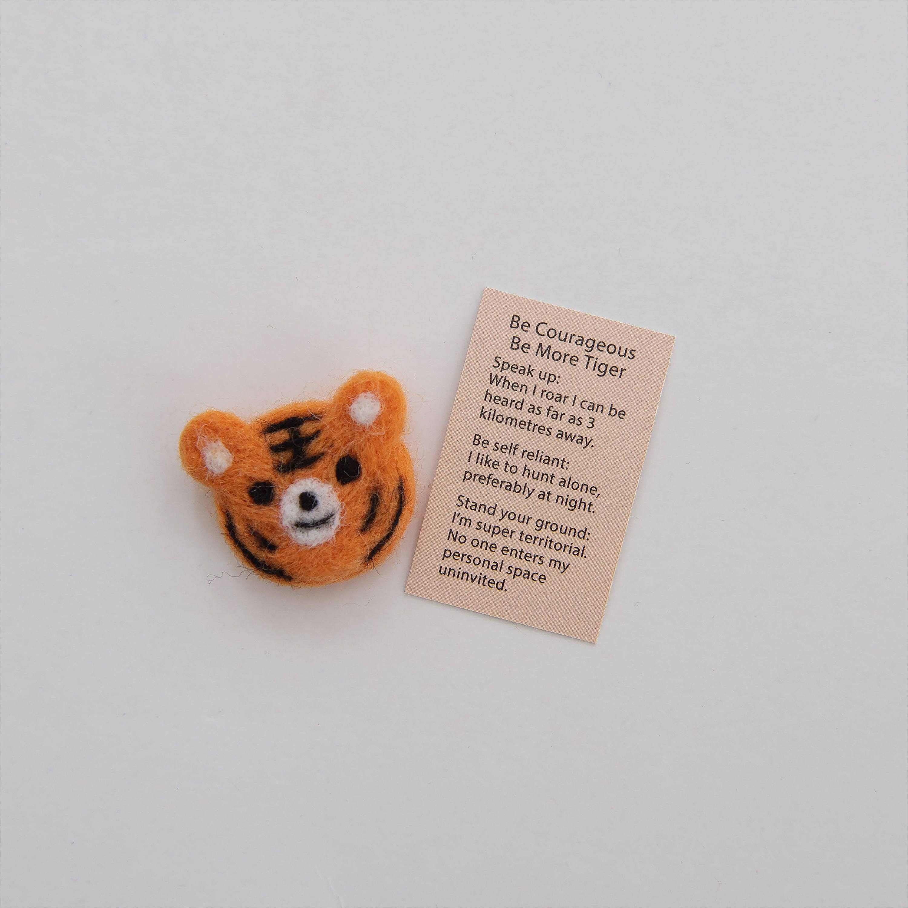 Marvling Bros Ltd – wholesale Keepsake coin/token – Wool Felt Tiger Spirit Animal  In A Matchbox3