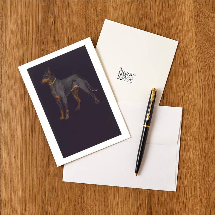 Found Image Press - Wholesale Stationery/Notecard Set - Greeting Card DG-209 Doberman Pinscher1