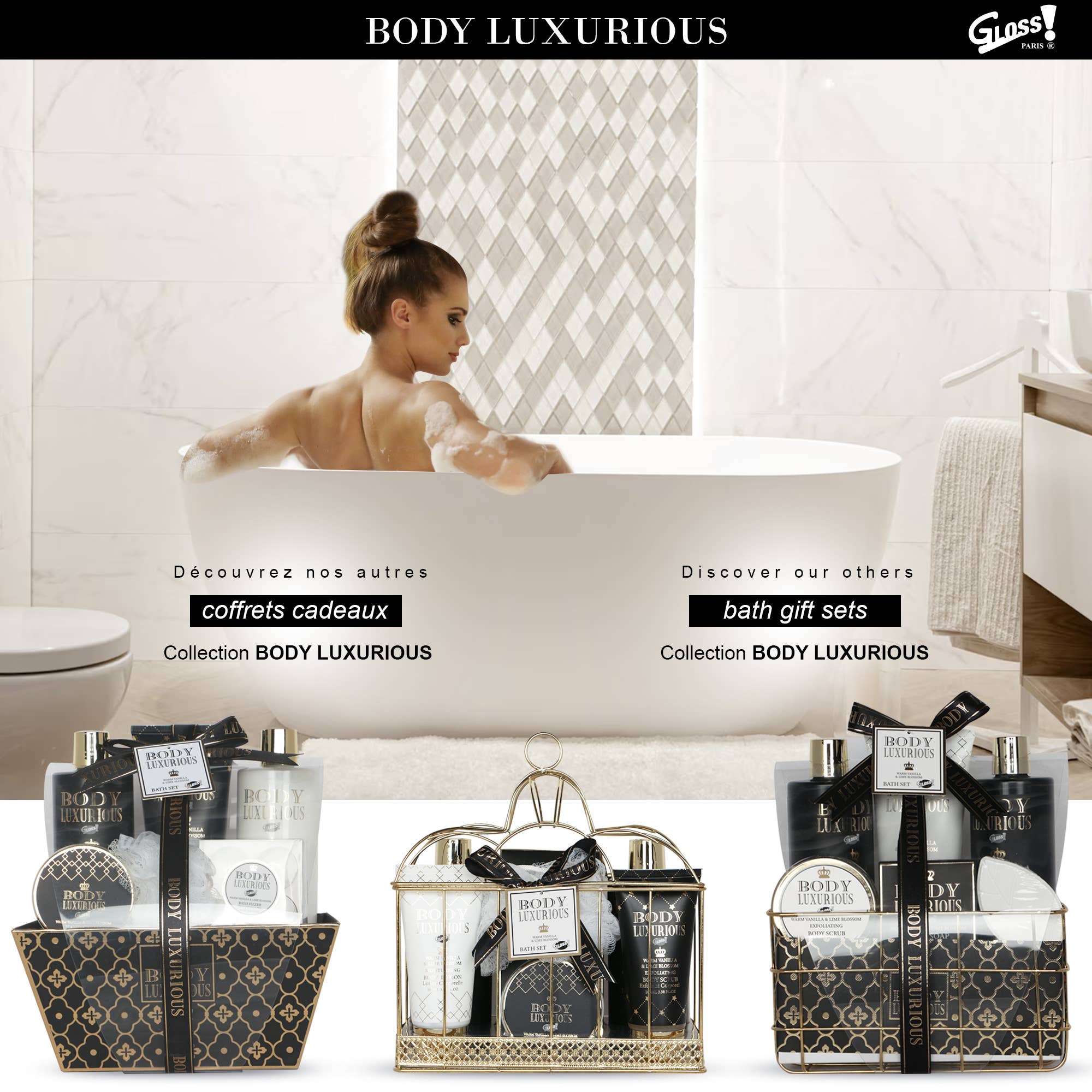 UBM - Wholesale Bath & Body Set - Vanilla linden fragrance bath set - 6pcs3