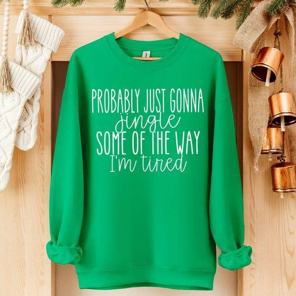 K and M Designs - Wholesale Sublimation Transfer - Probably Just Gonna Jingle White DTF Transfer1