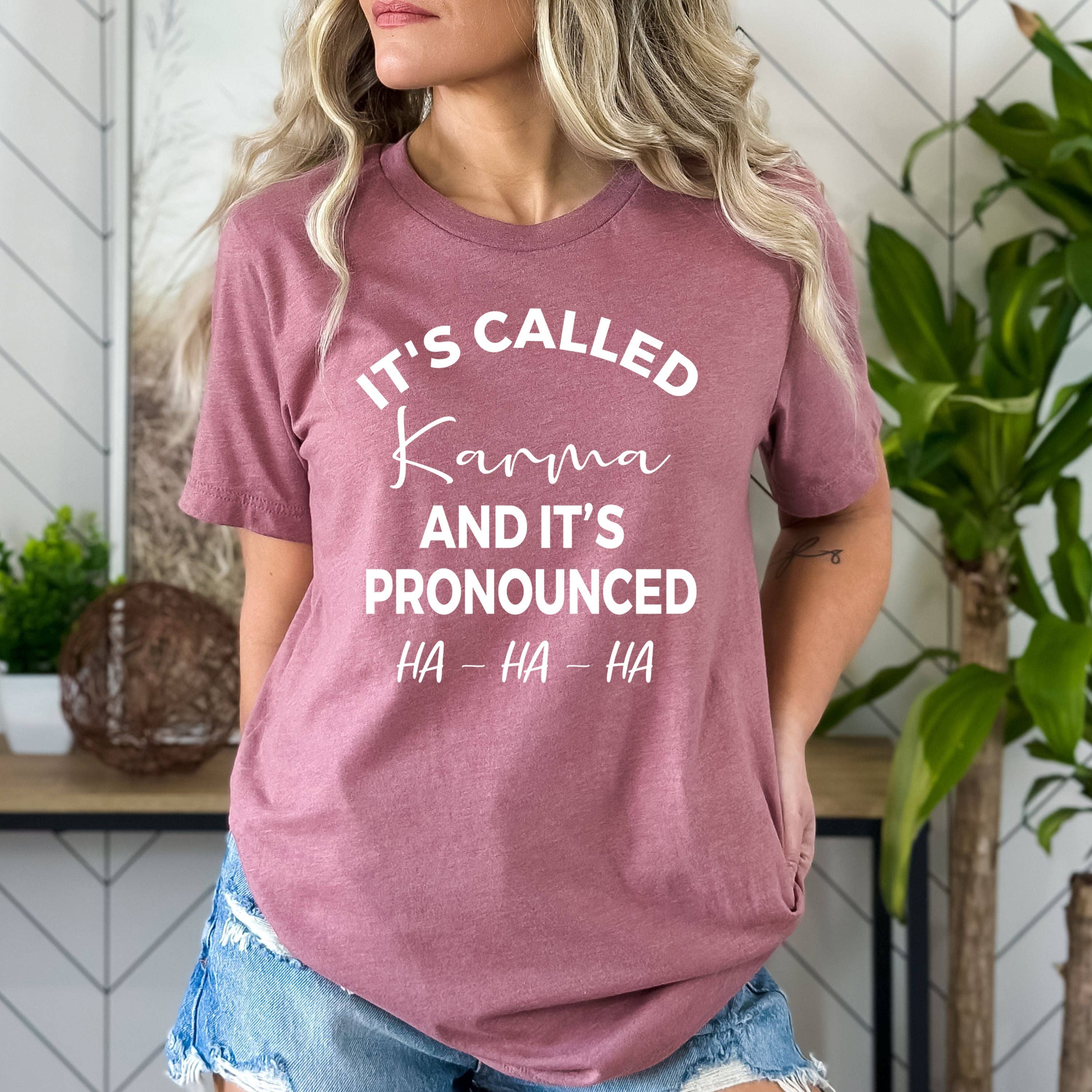 LA Shirt Company - Wholesale T-Shirt (Graphic) - Women's - It's Called Karma - Bella Canvas3