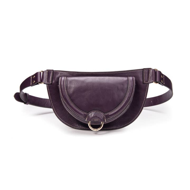 Bananväska i läder Banane Ully blåbär för wholesale av kate lee